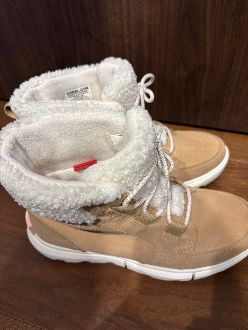 SOREL ベージュ ムートンブーツ 24cm