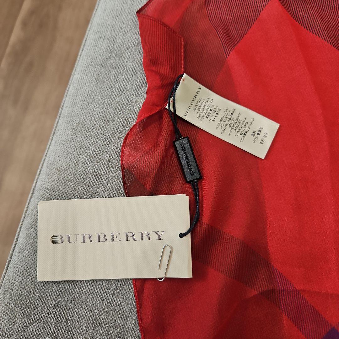 BURBERRY　シルクジョーゼット ストール　バーバリーチェック