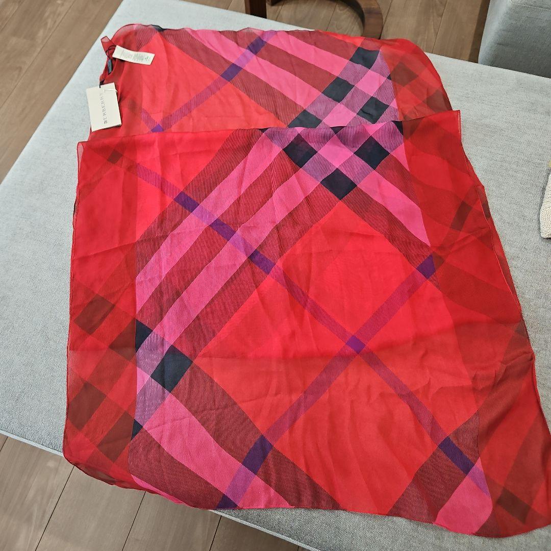 BURBERRY　シルクジョーゼット ストール　バーバリーチェック