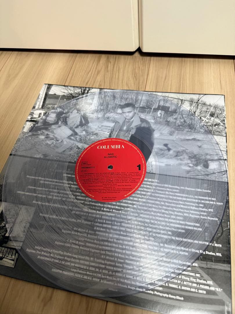 NAS illmatic レコード　clear クリア　vinly