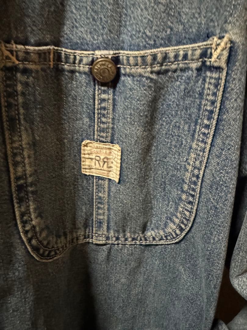 RRL ( ダブルアールエル ) 三つ星タグ　USA製　カバーオール
