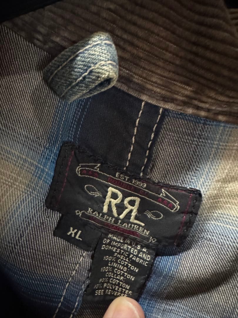RRL ( ダブルアールエル ) 三つ星タグ　USA製　カバーオール