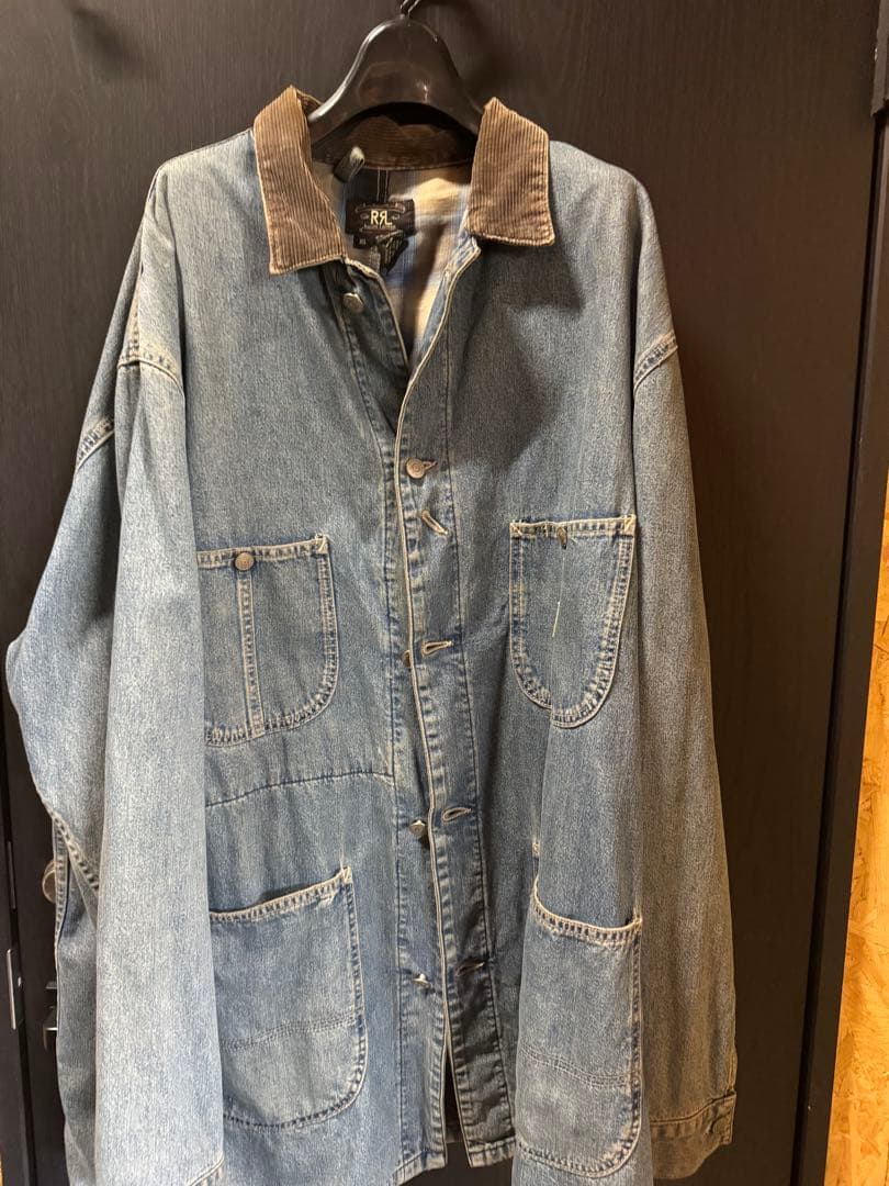 RRL ( ダブルアールエル ) 三つ星タグ　USA製　カバーオール