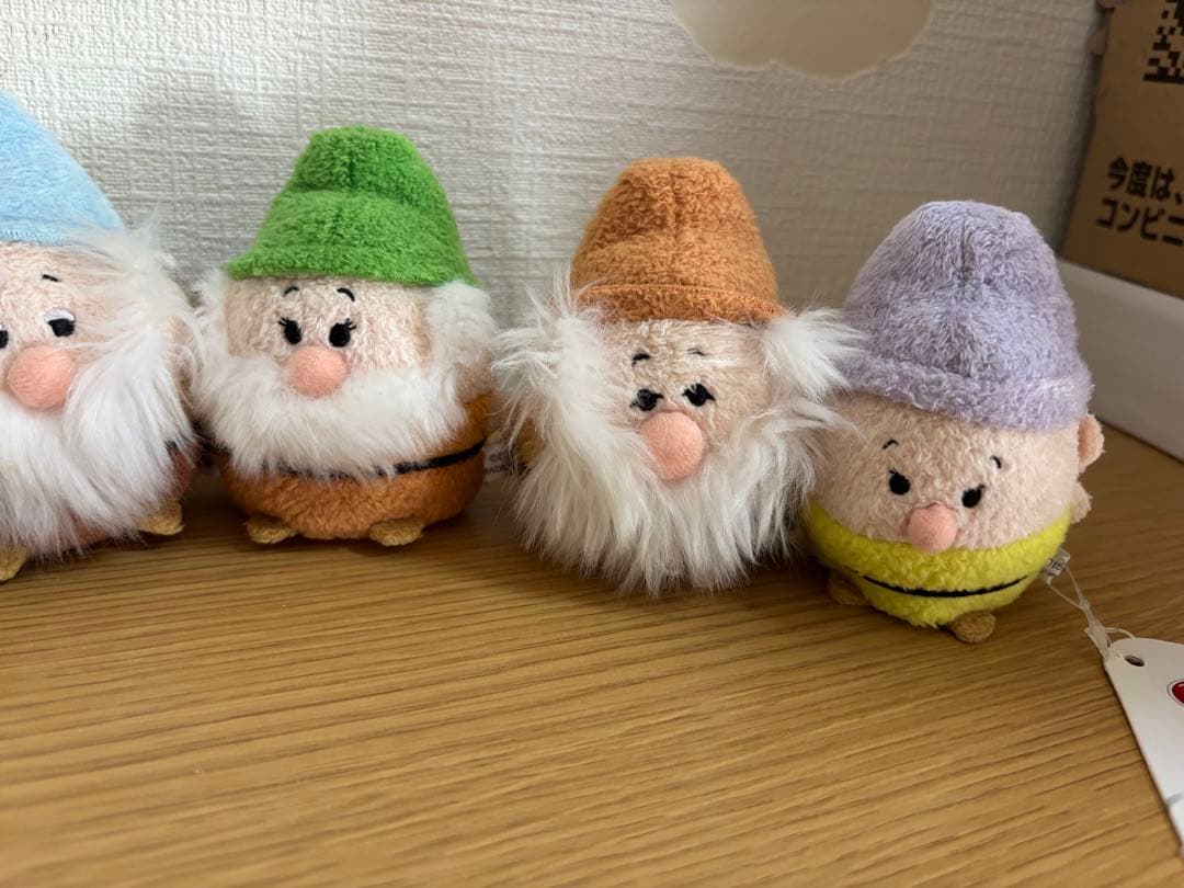 白雪姫　7人の小人 おきあがりこぼし ぬいぐるみ ディズニーストア　#1
