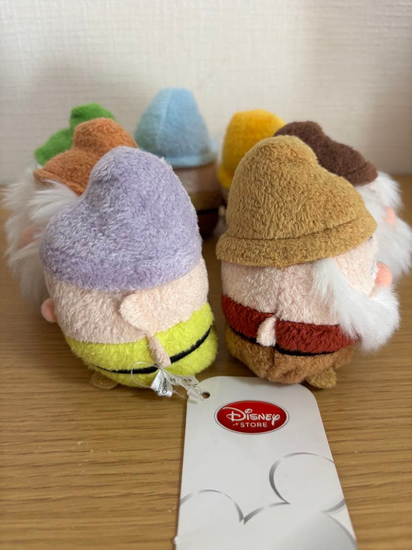 白雪姫　7人の小人 おきあがりこぼし ぬいぐるみ ディズニーストア　#1