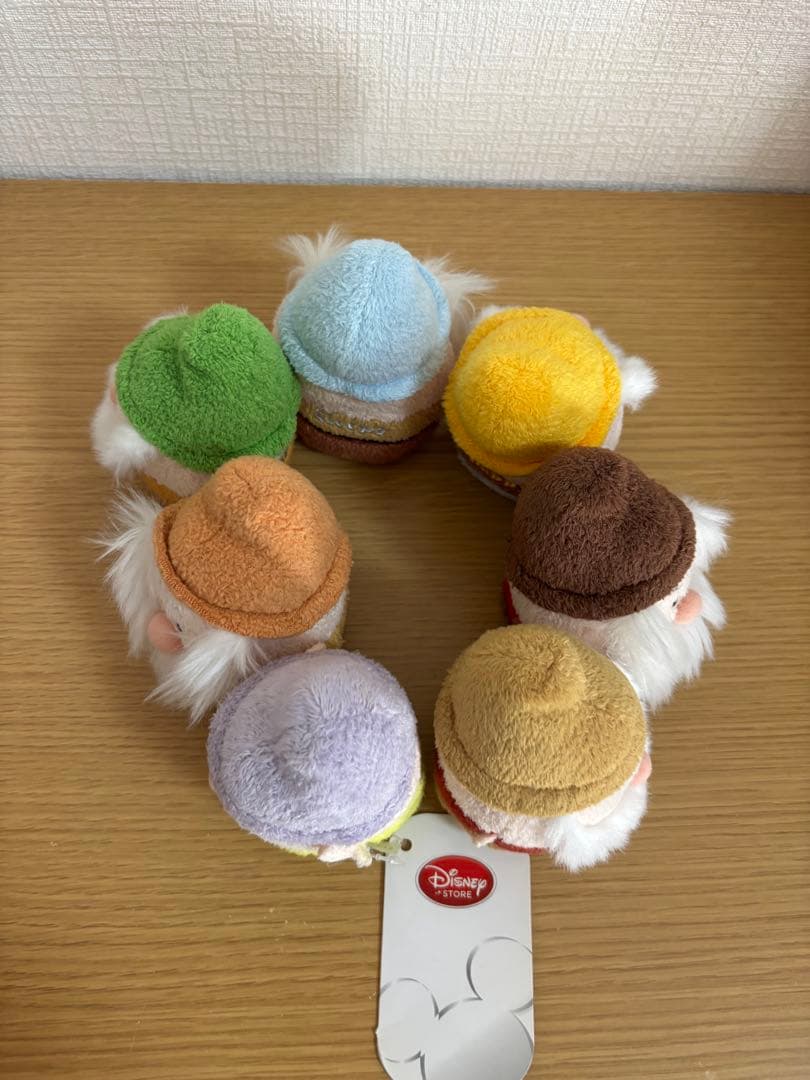 白雪姫　7人の小人 おきあがりこぼし ぬいぐるみ ディズニーストア　#1