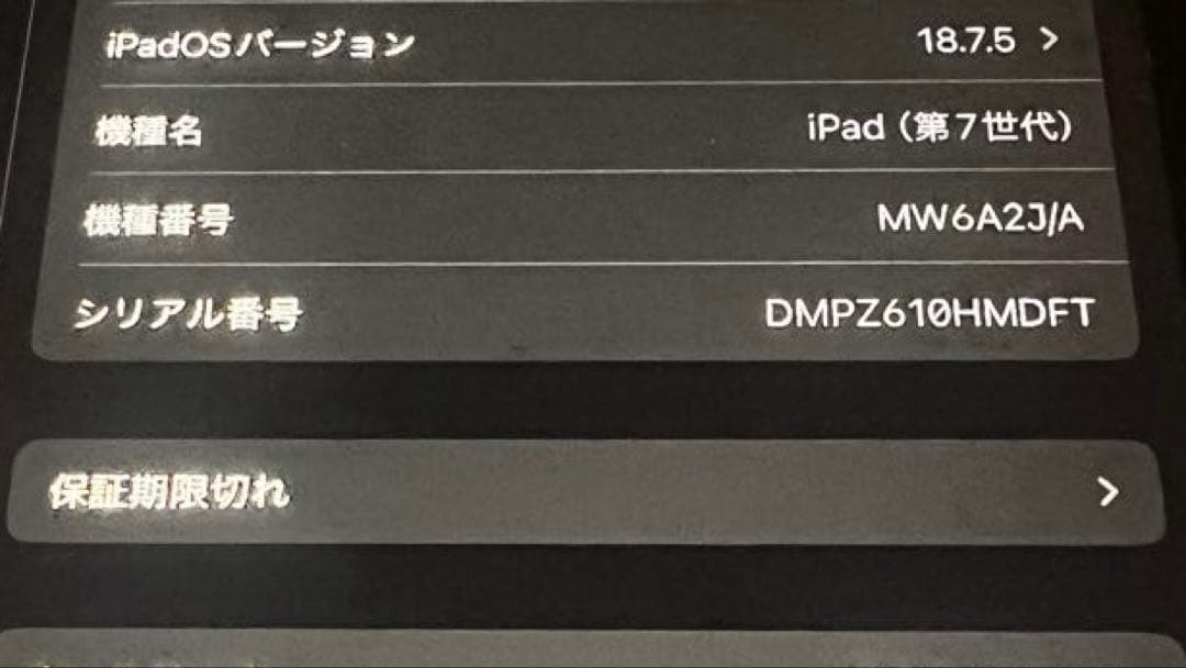iPad (第7世代) 32GB Wi-Fi + Cellular