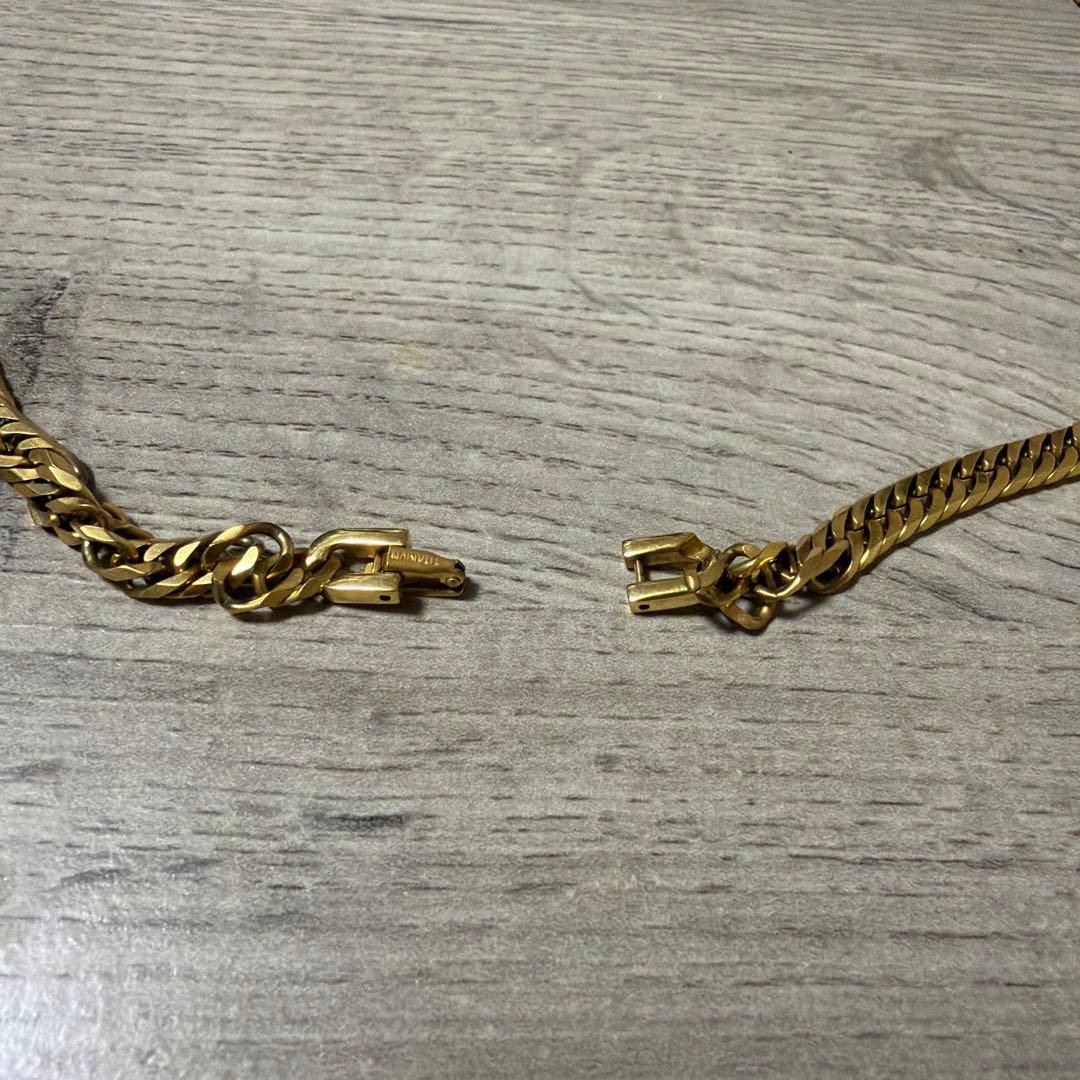 チタンゴールドネックレス60㎝　6.5mm