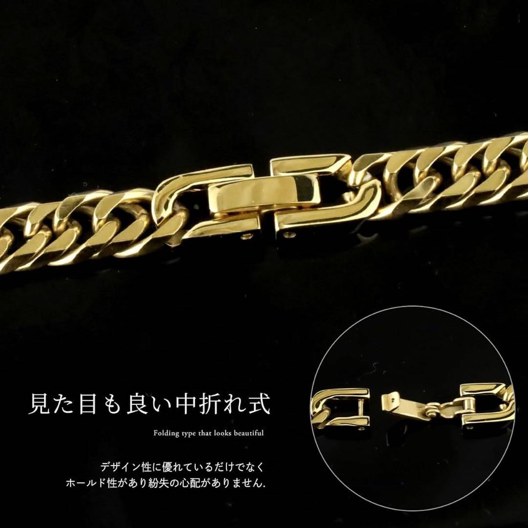 チタンゴールドネックレス60㎝　6.5mm
