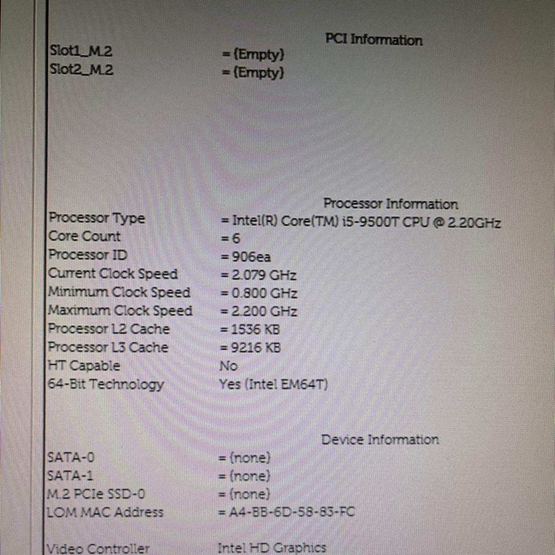 K*J様 極小Dell OptiPlex 3070 Micro ベアボーン 動作