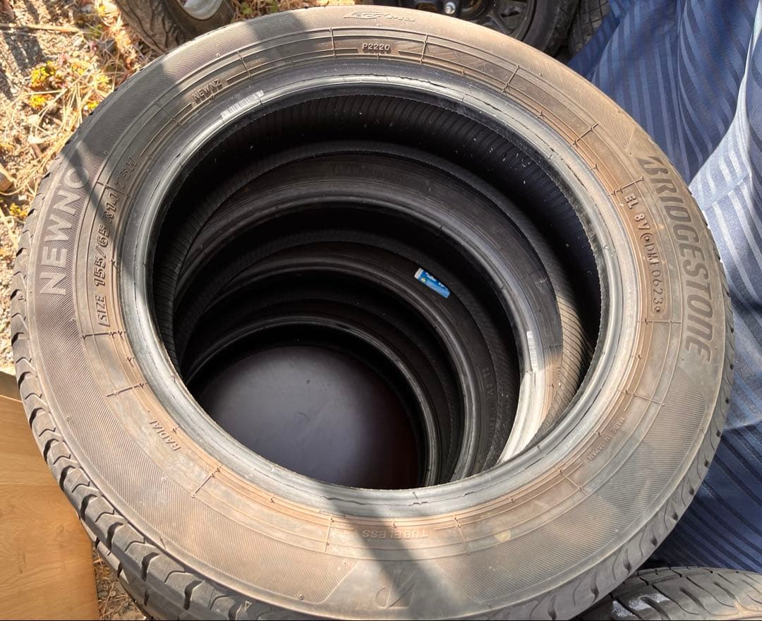 155/65R14 ノーマルタイヤ　4本セット