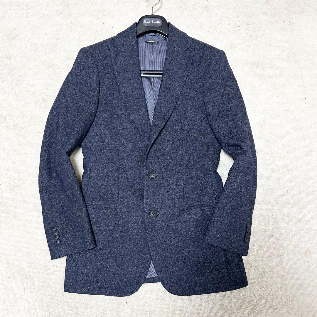 美品　ジョルジオアルマーニ　テーラードジャケット　カシミヤ混　ネイビー　SOHO