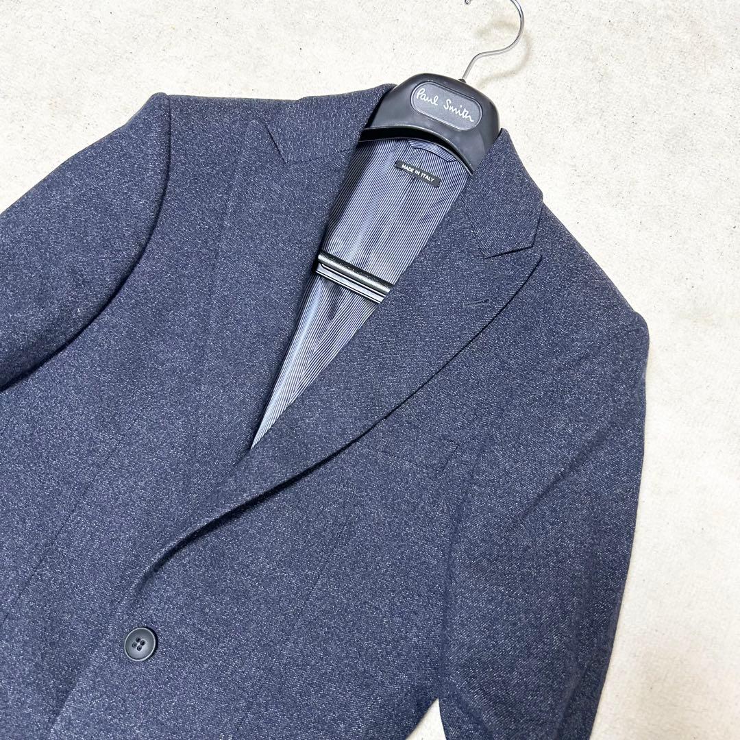 美品　ジョルジオアルマーニ　テーラードジャケット　カシミヤ混　ネイビー　SOHO