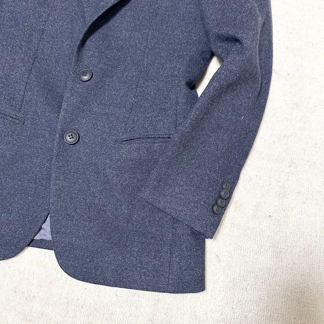 美品　ジョルジオアルマーニ　テーラードジャケット　カシミヤ混　ネイビー　SOHO