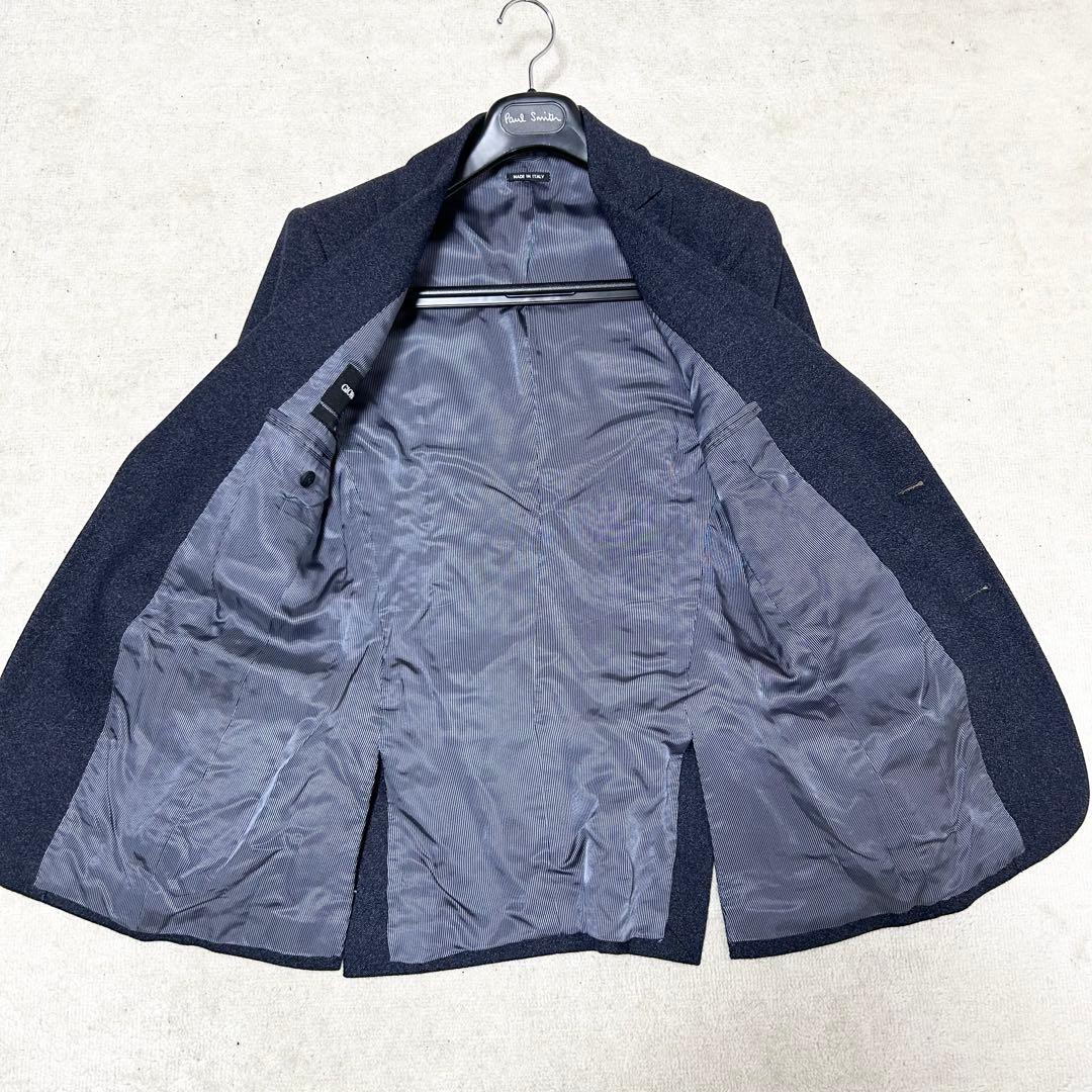 美品　ジョルジオアルマーニ　テーラードジャケット　カシミヤ混　ネイビー　SOHO