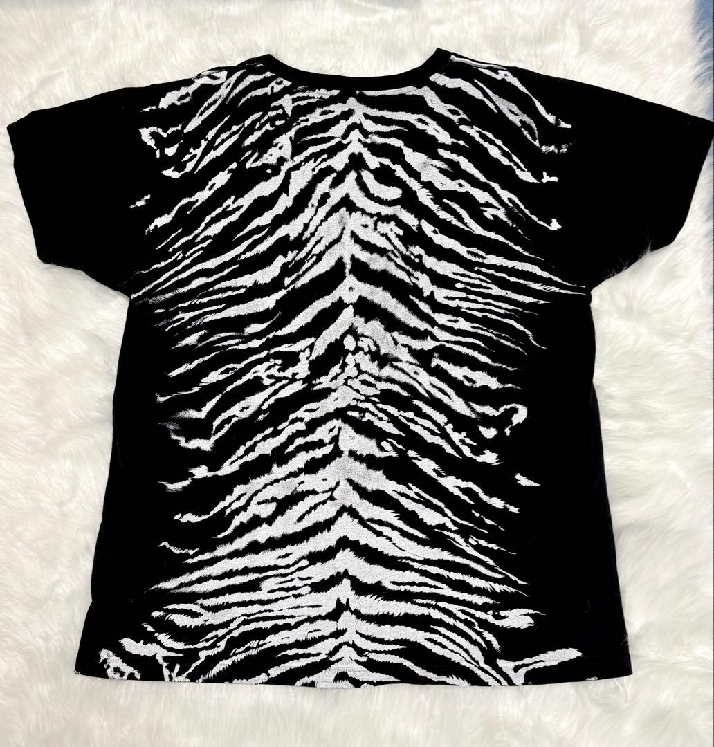 SAINT LAURENT ゼブラ柄 Tシャツ XL