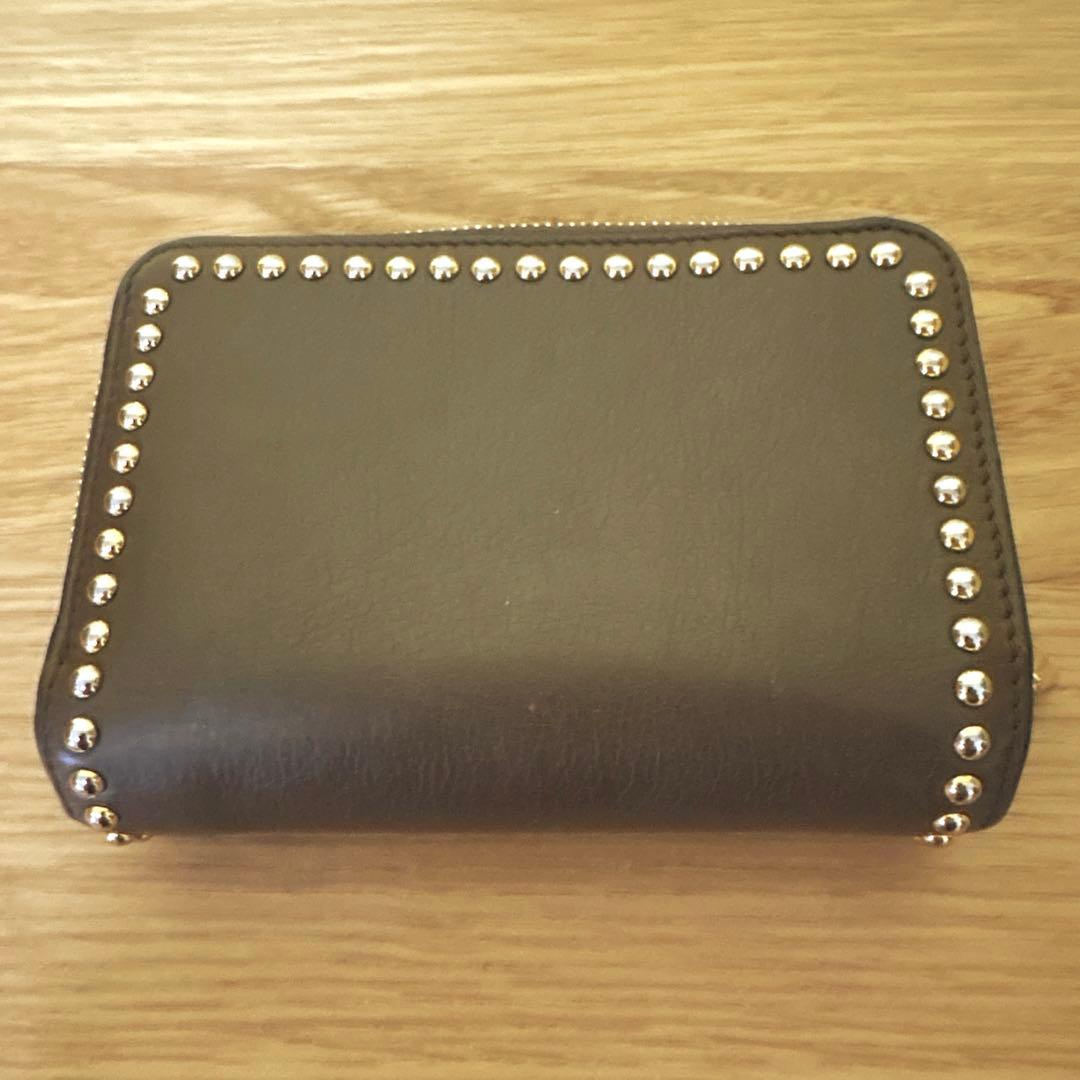 h*＊様 値引き不可J&M DAVIDSON スタッズ財布　 ブラウン　ロニース