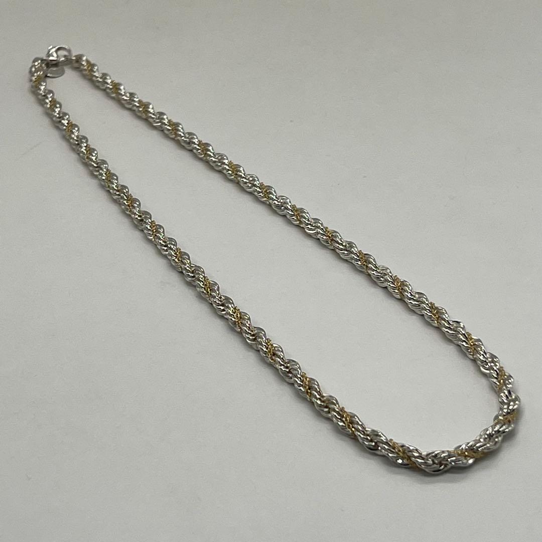 ティファニー TIFFANY&CO ツイストロープ ネックレス コンビ 希少