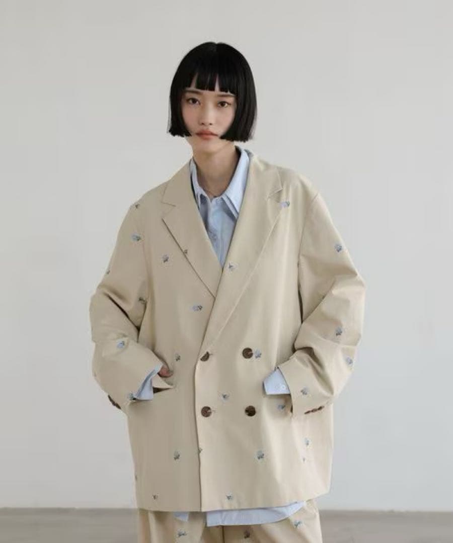 LOWRYSFARM ローリーズファーム Ｃ／Ｎシシュウダブルジャケット