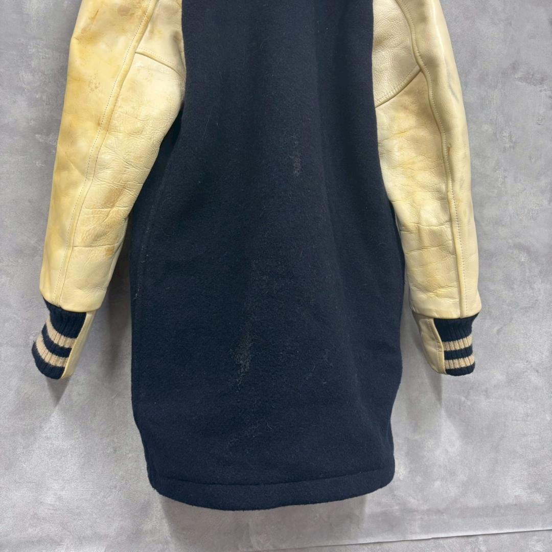 状態考慮 junya watanabe ウール×レザー　ダッフル DM28