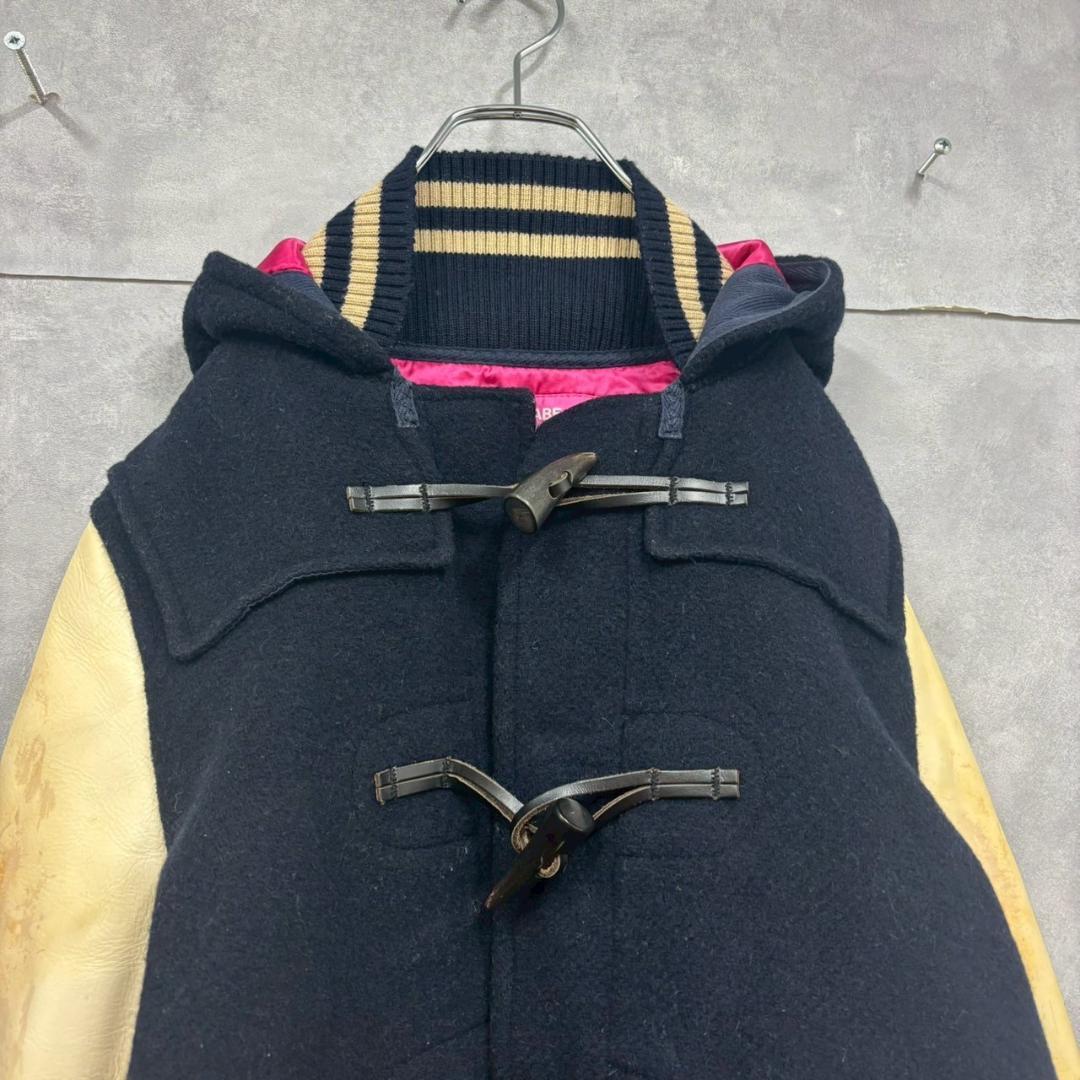 状態考慮 junya watanabe ウール×レザー　ダッフル DM28