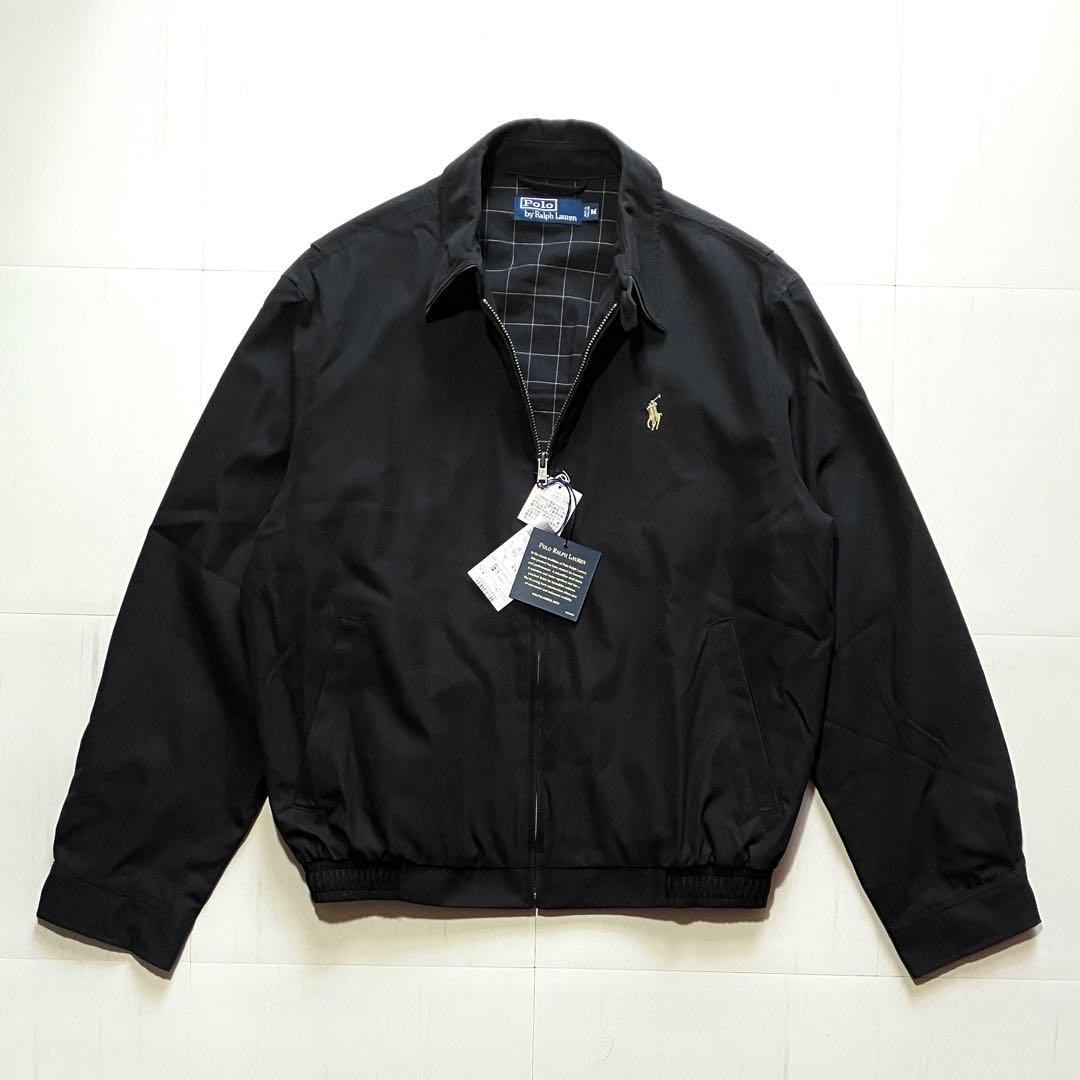 希少 90sデッドストック ラルフローレン スイングトップ 黒 M ピーチスキン