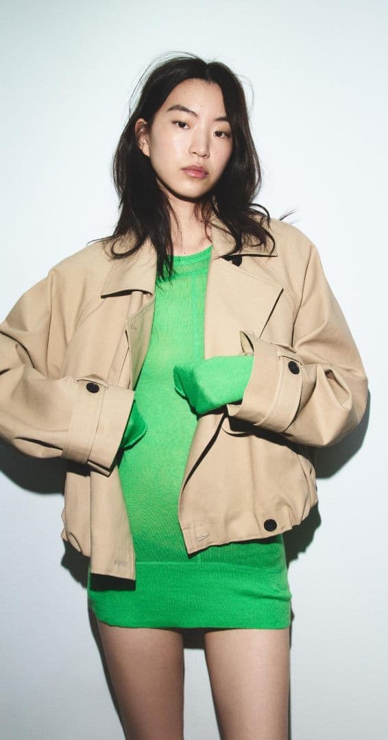 ZARA 【完売品】ショートバルーン トレンチコート Mサイズ
