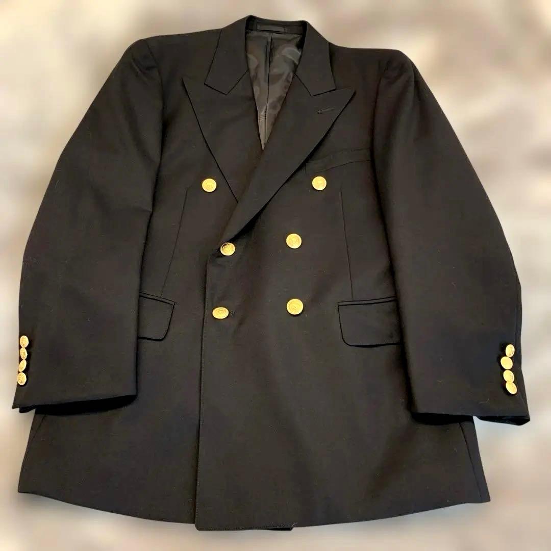 新品　希少CHAPS RALPH RAUREN 紺ダブルブレザー　金ボタン