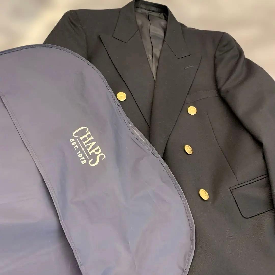 新品　希少CHAPS RALPH RAUREN 紺ダブルブレザー　金ボタン