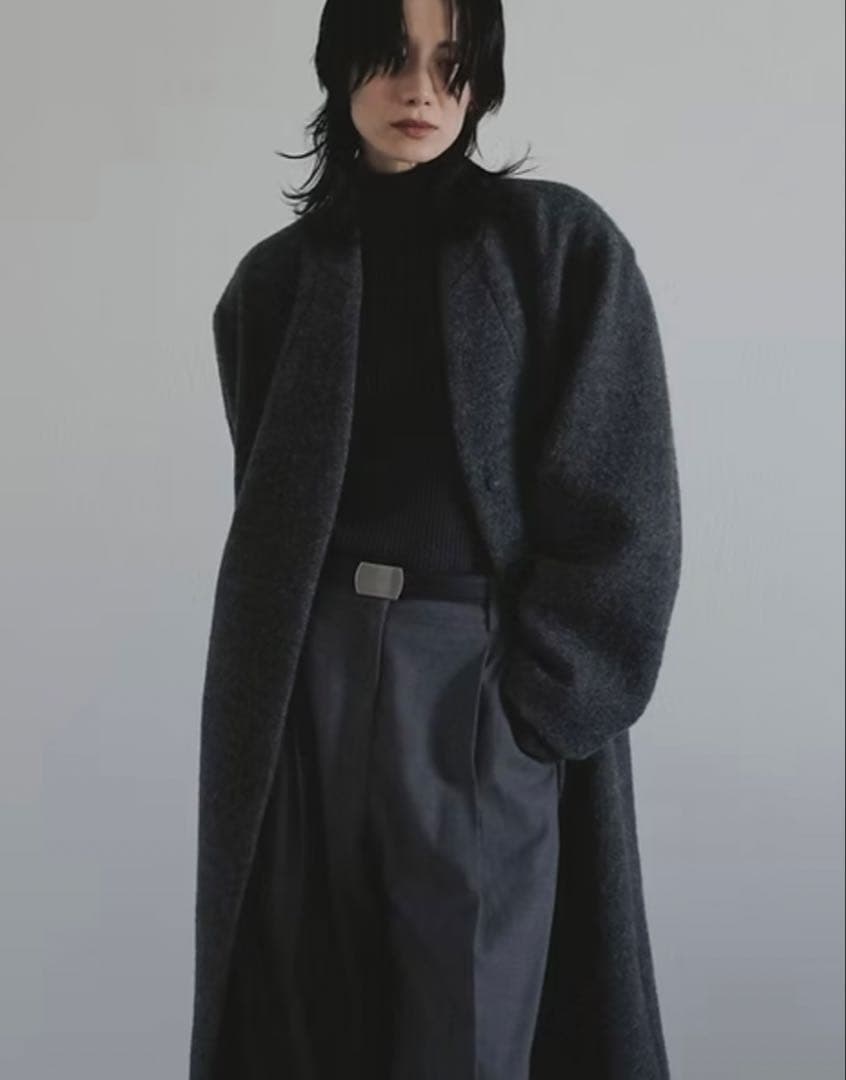 今季⭐︎anuke アンヌークCollarless Cocoon Coat 38