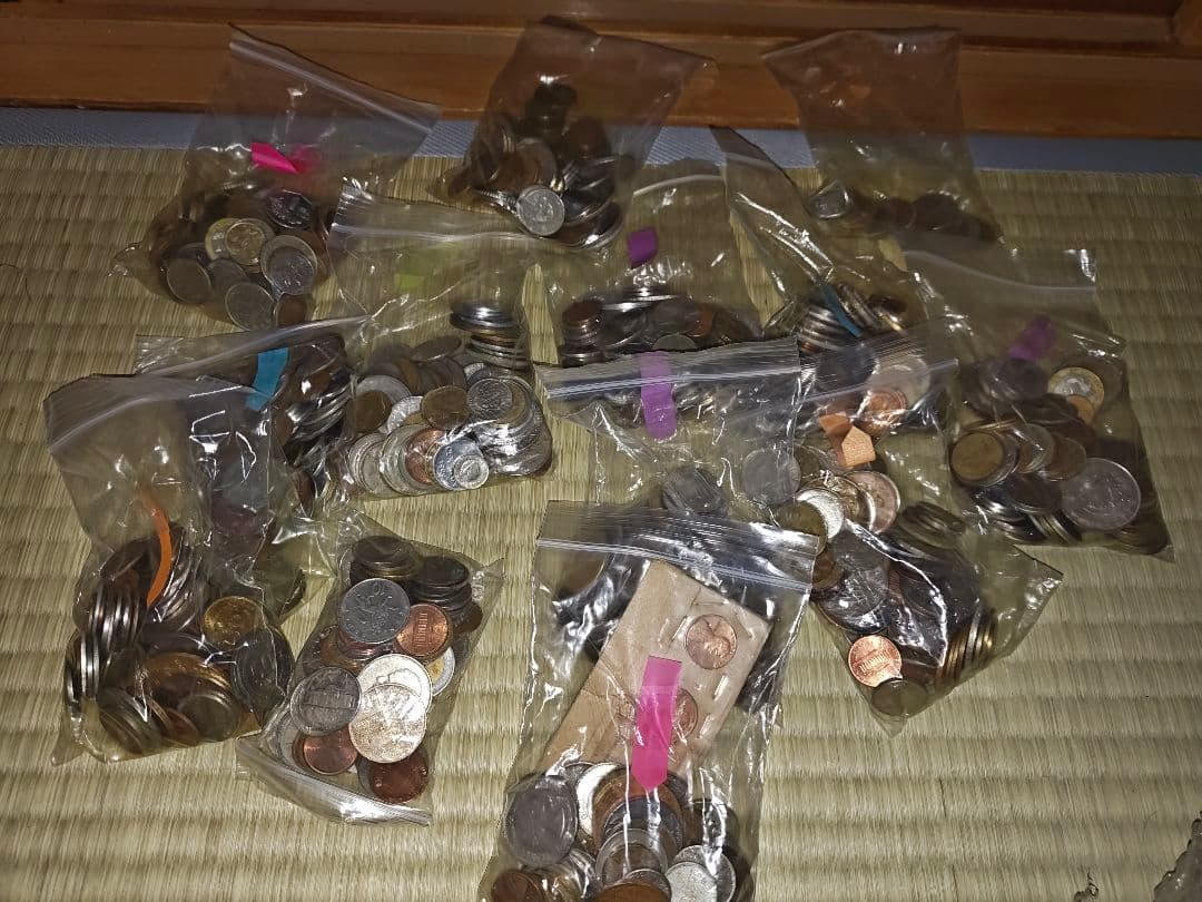 古銭、外国硬貨、複数、約4kg