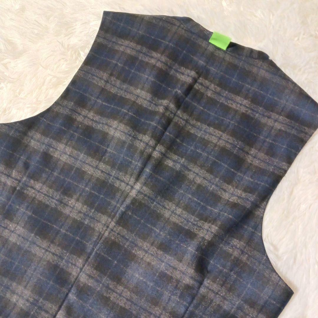 極美品★リルーム アーバンビーチクラブ テーラードジャケット ベスト付 チェック