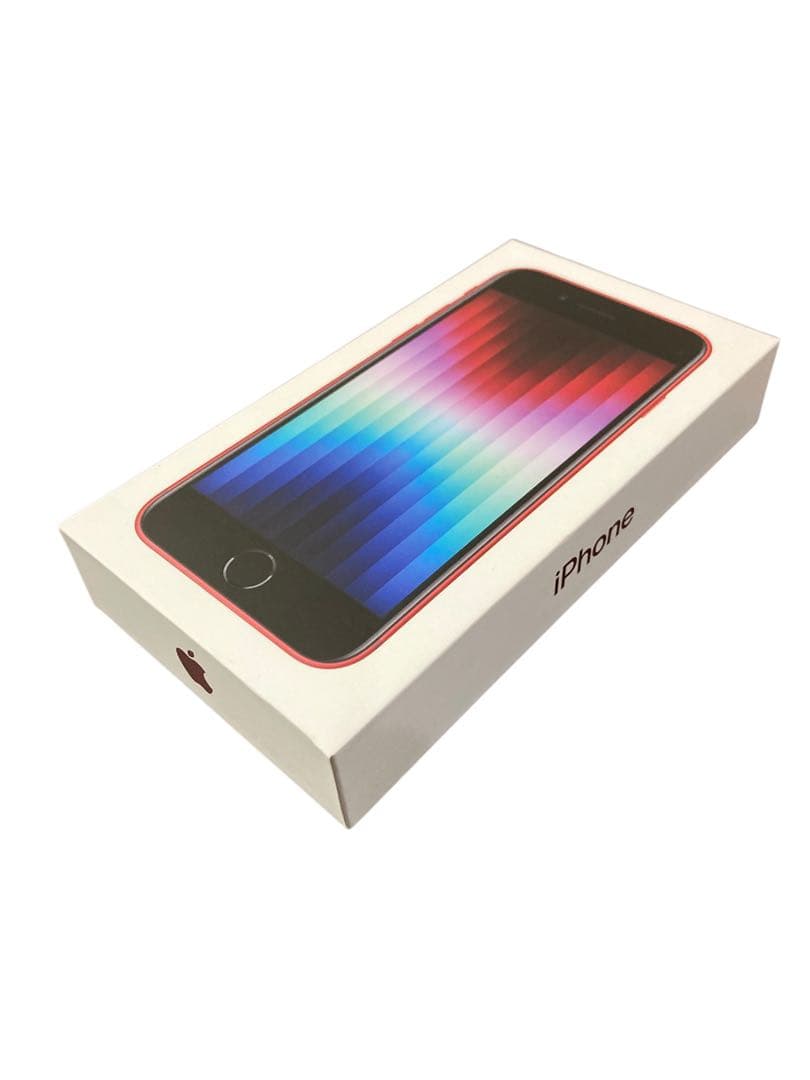 iPhoneSE3 128GB バッテリー100%SIMフリー レッド　赤