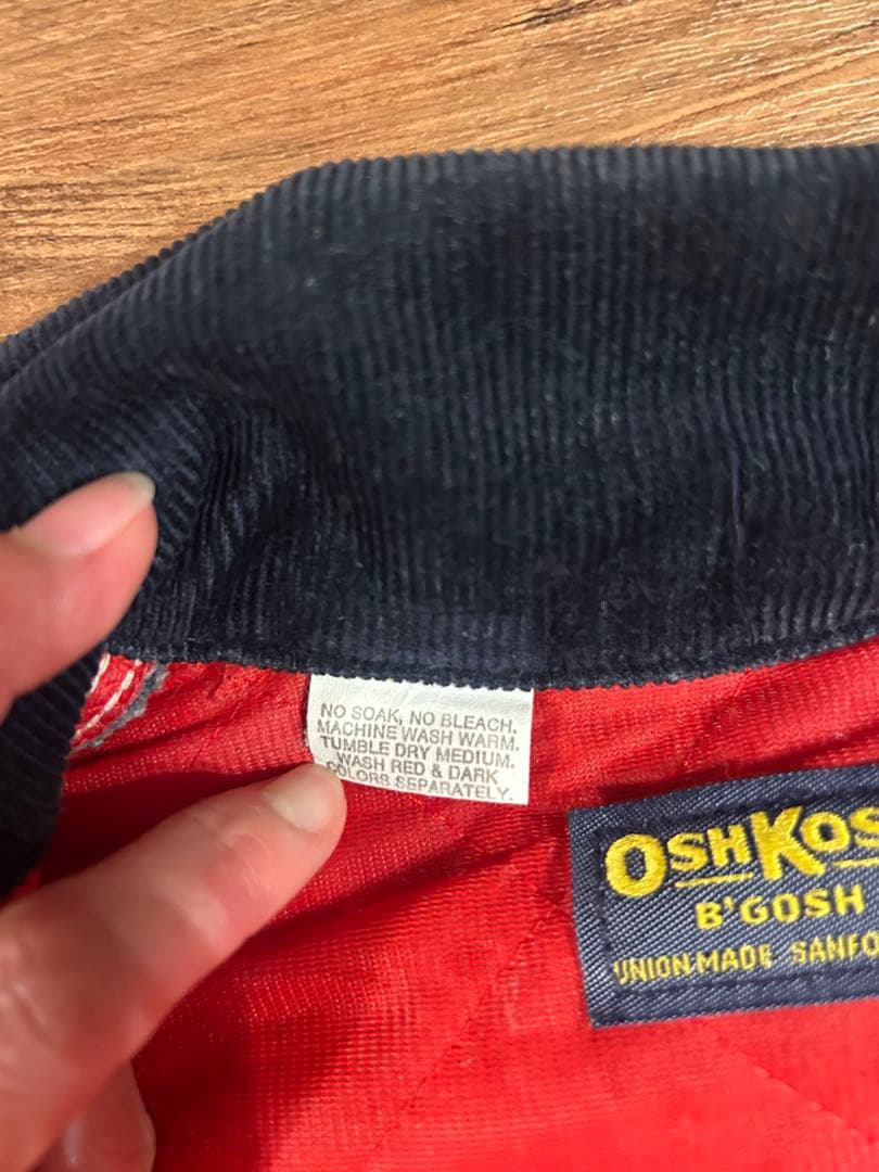 70s USA製 OSHKOSH 濃紺 デニム カバーオール38