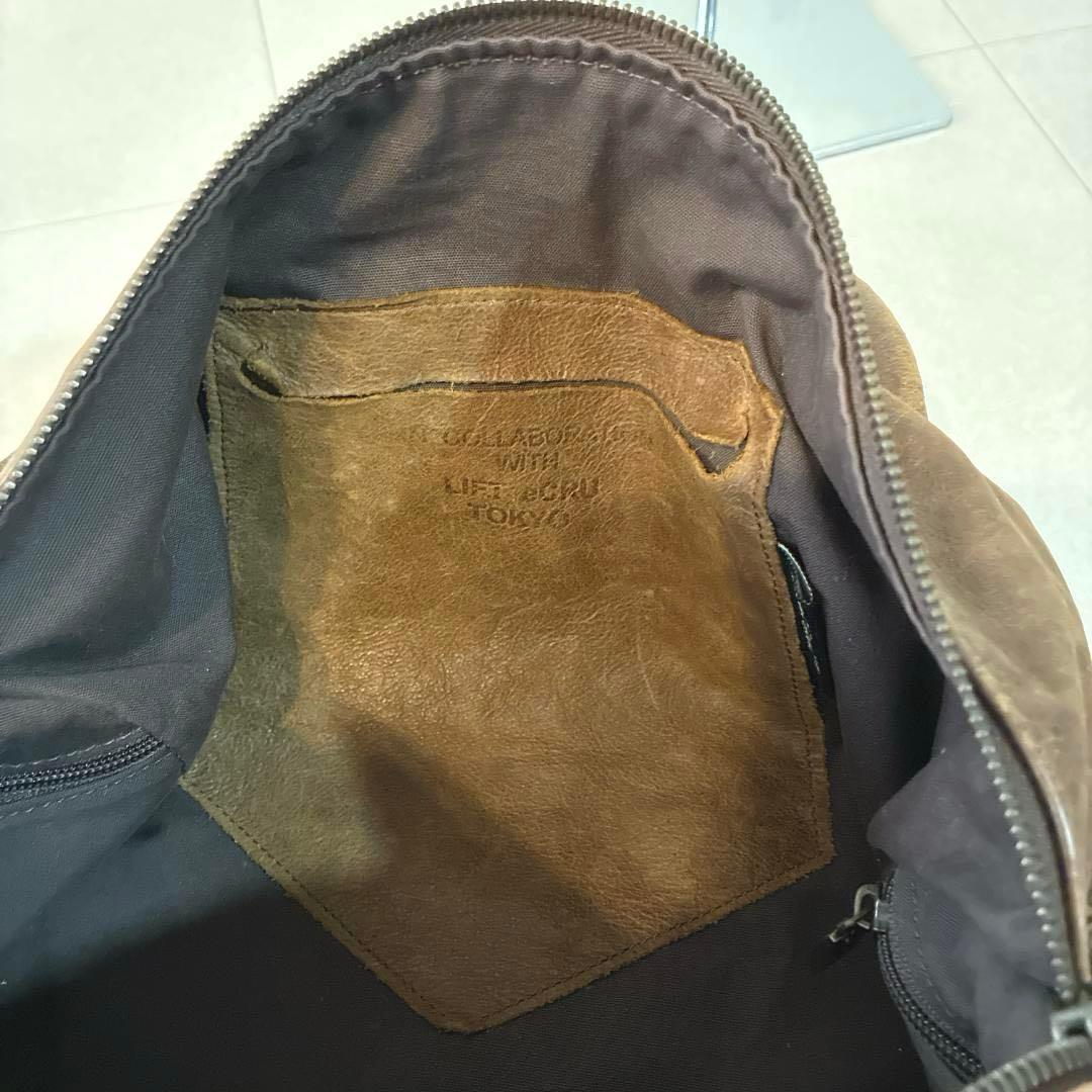 良品 Jas.M.B LIFT eCRU レザー ボストンバッグ リフト代官山