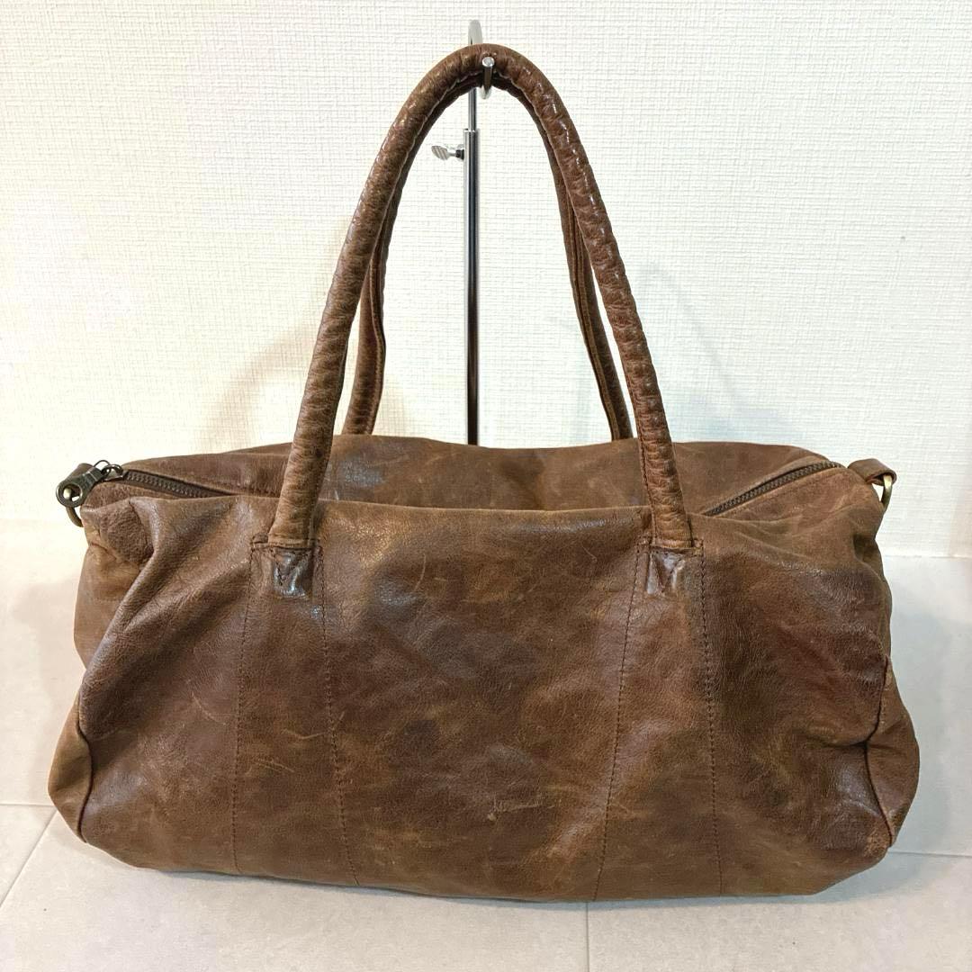 良品 Jas.M.B LIFT eCRU レザー ボストンバッグ リフト代官山