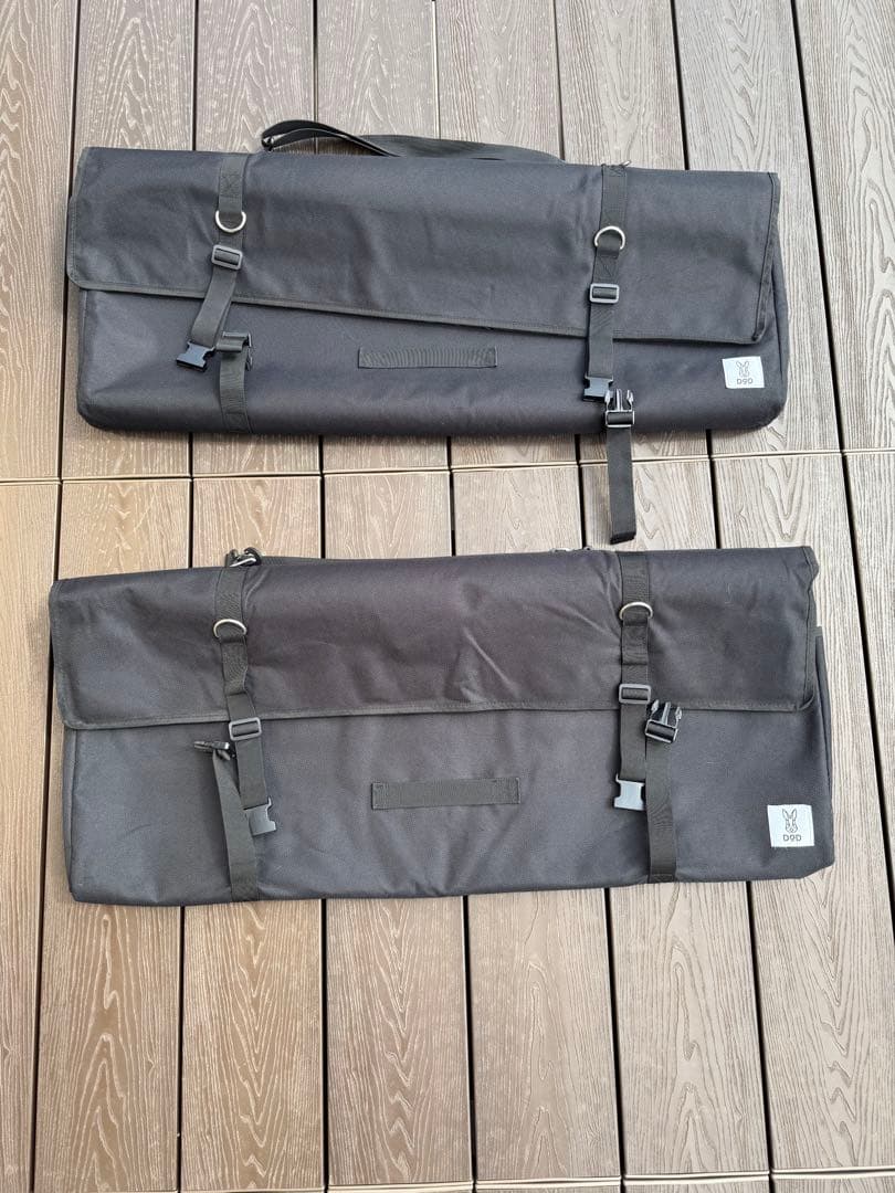 DOD テキーラテーブル×2 ランタンレッグ×1　収納ケース×2