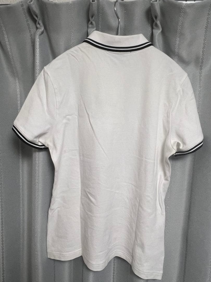 FRED PERRY ホワイト ポロシャツ UK 10