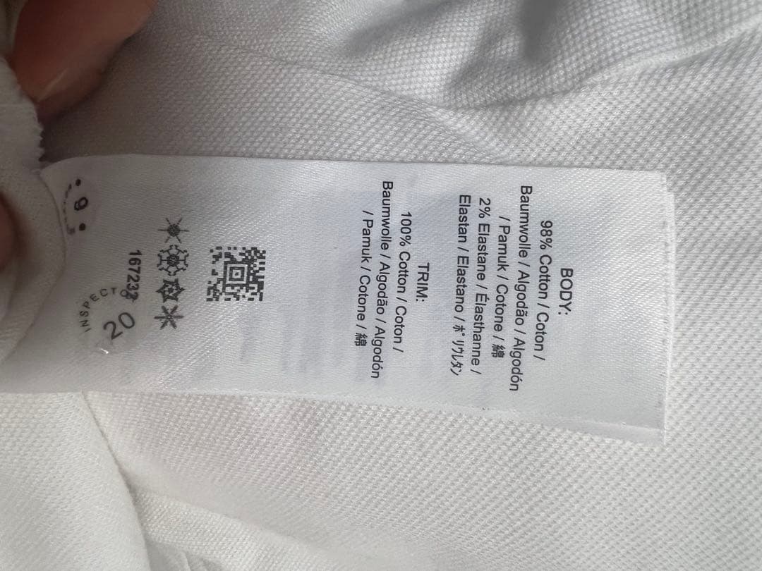 FRED PERRY ホワイト ポロシャツ UK 10