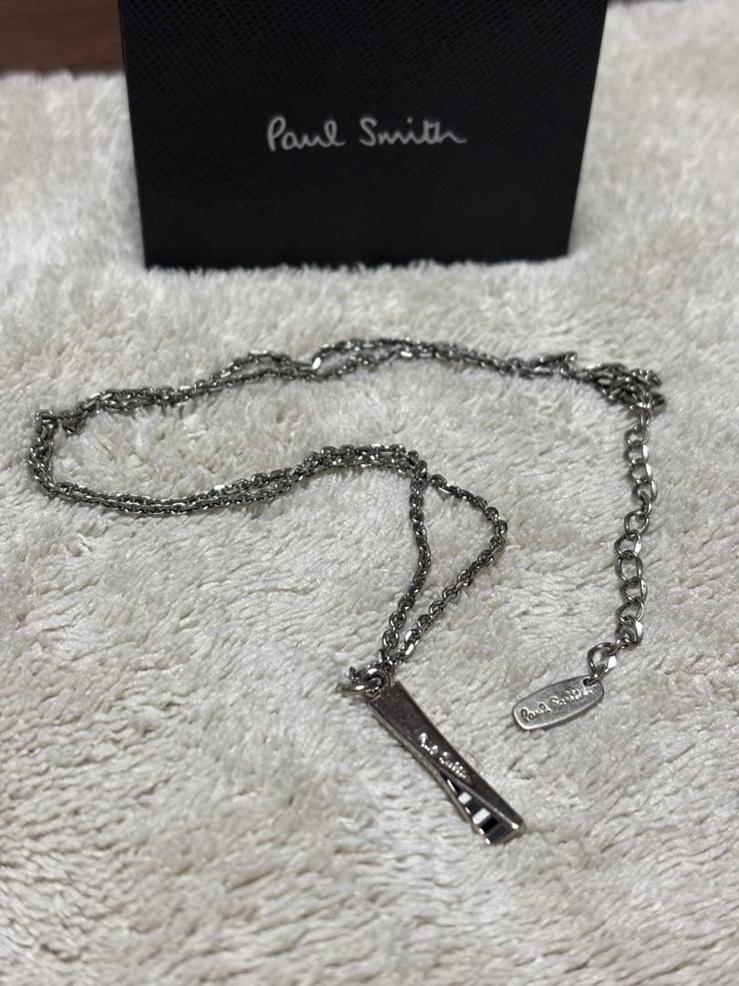 【美品】ポールスミス ツイストネックレス マルチエポ 箱付き シルバー