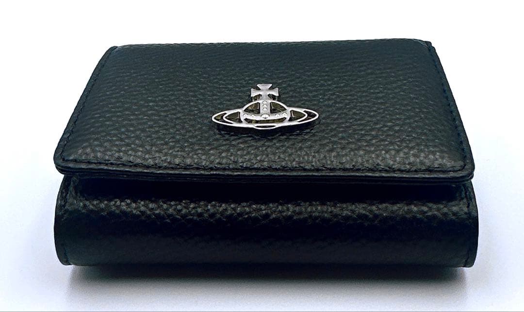 【新品✦素敵】Vivienne Westwood 三つ折り財布 ブラック/ 人気
