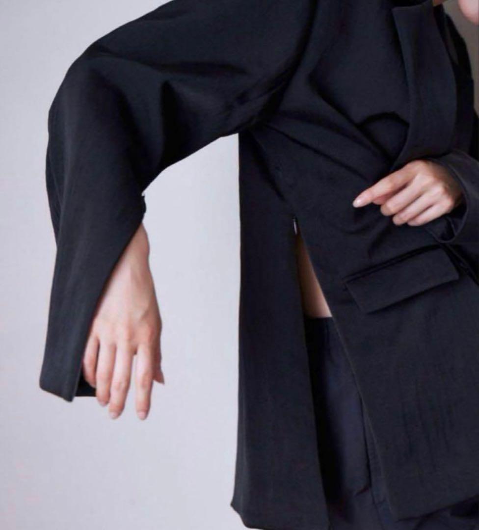 enof twill slit jacket Mサイズ　black