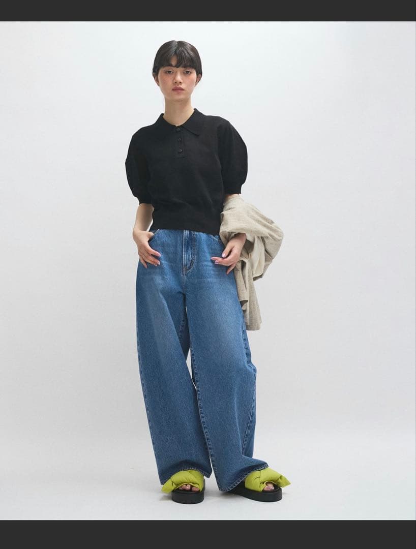ラミーニットポロシャツ／ADAM ET ROPE' FEMME