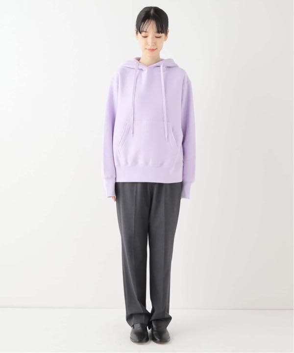 トップス JANE SMITH 14G PIMA COTTON FLEECE HOODIE