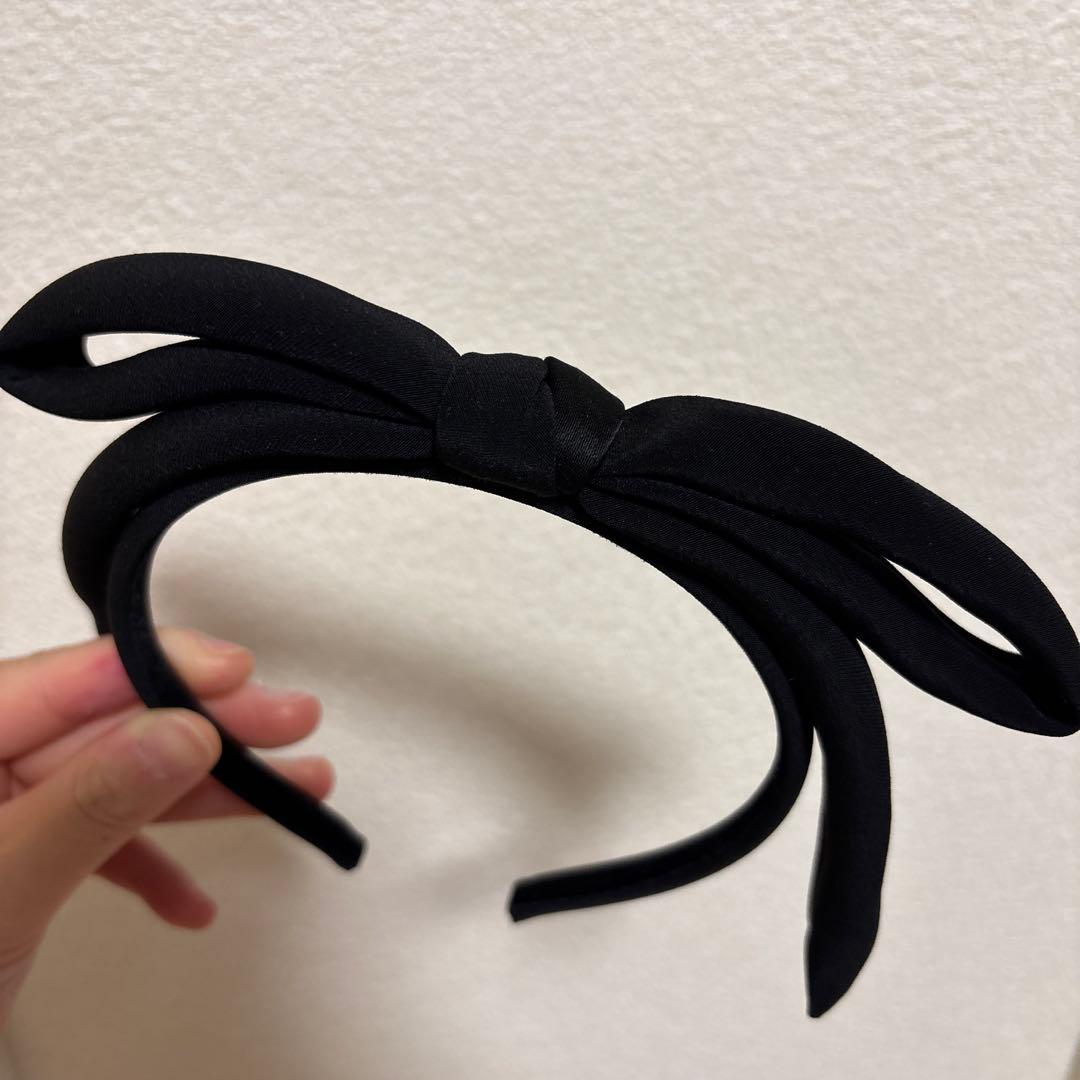 ALEXANDRE DE PARIS ブラック ヘアバンド