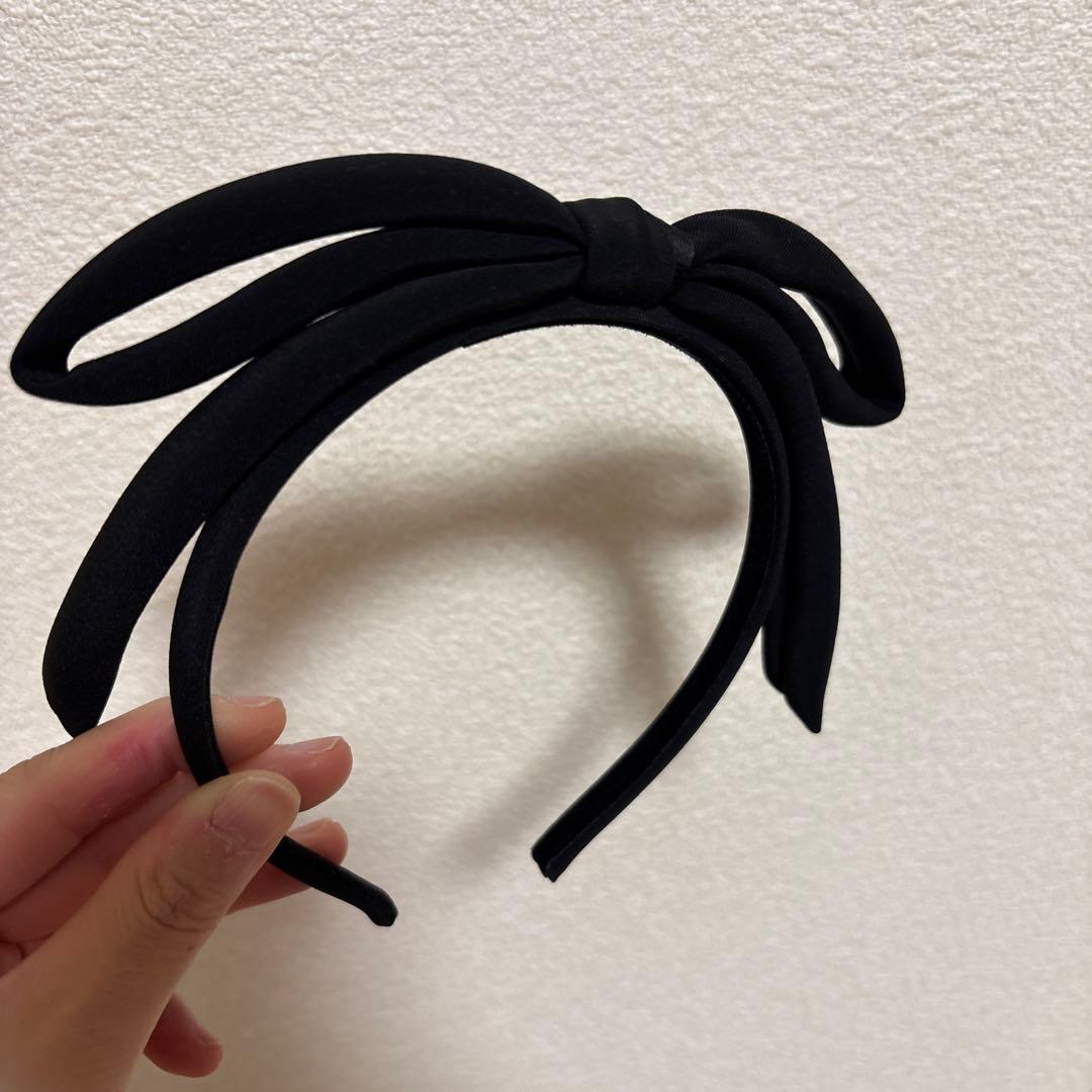 ALEXANDRE DE PARIS ブラック ヘアバンド
