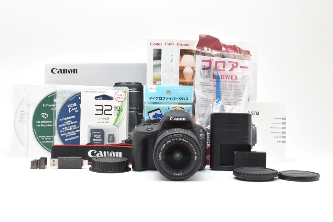 美品 Canon EOS Kiss X7 元箱付 初心者キット スマホ転送OK