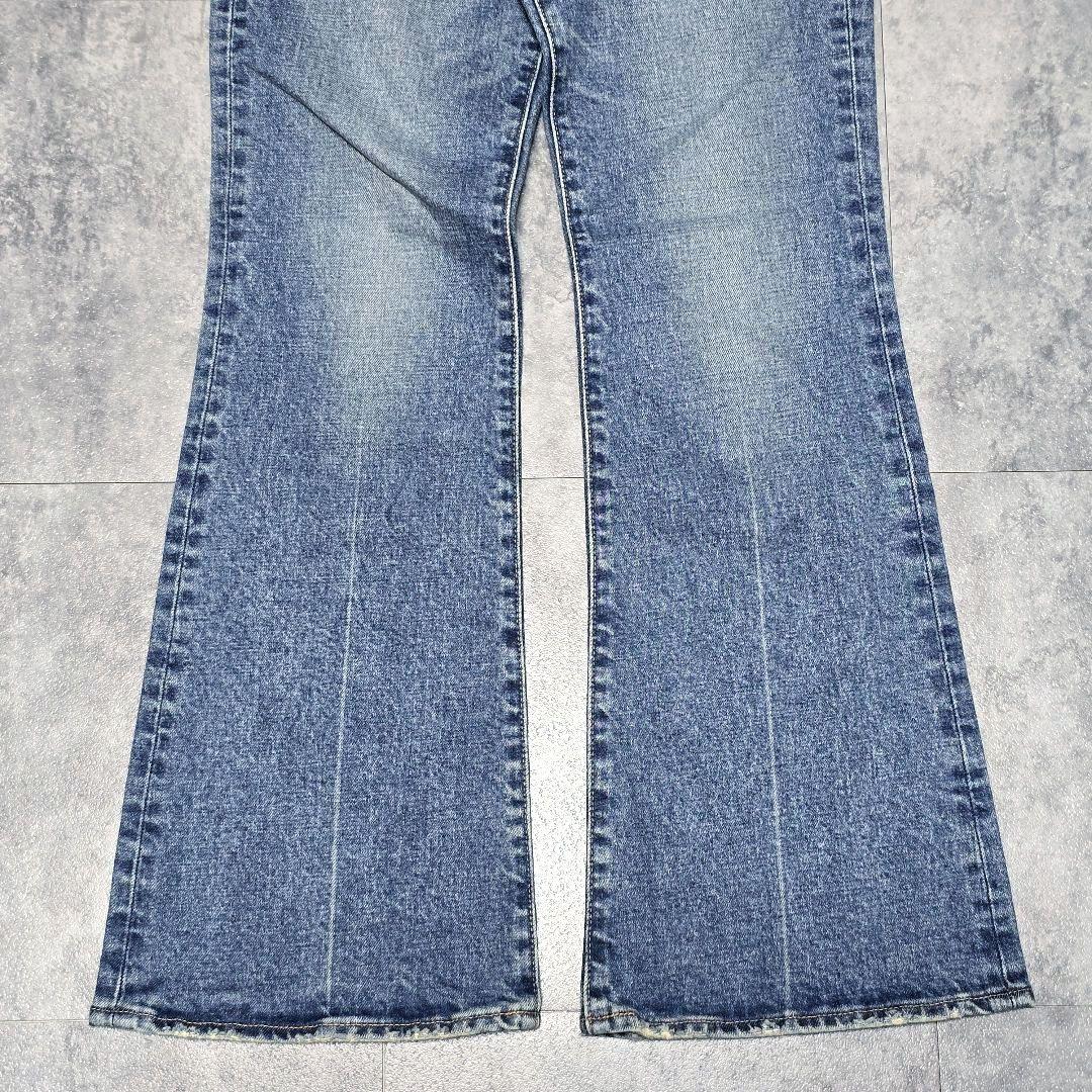 MOUSSY MVS FLARE デニムパンツ 24 ハイウエスト 美脚