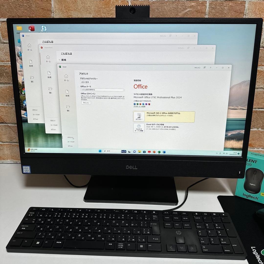 DELLデスクトップノート PC FHD WebカメラWin11 オフィス付き