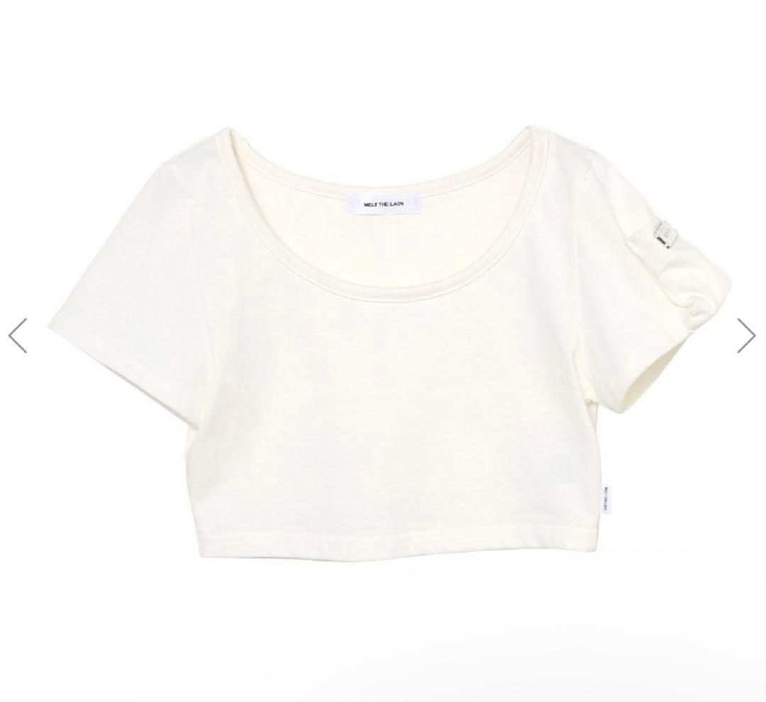 トップス pocket cropped T-shirt/melt the lady